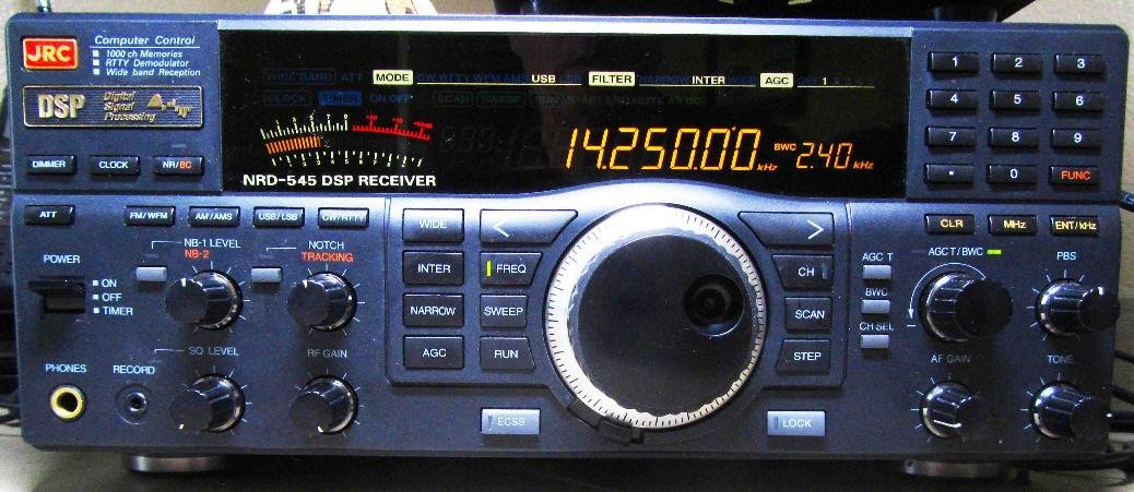 Saw a few mentions, and here's a pic of my JRC NRD-545 DSP Receiver